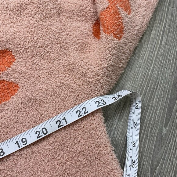 Altar'd State Sweater Women's Size XS Floral Pink Peach Fuzzy Warm Soft - Picture 3 of 4